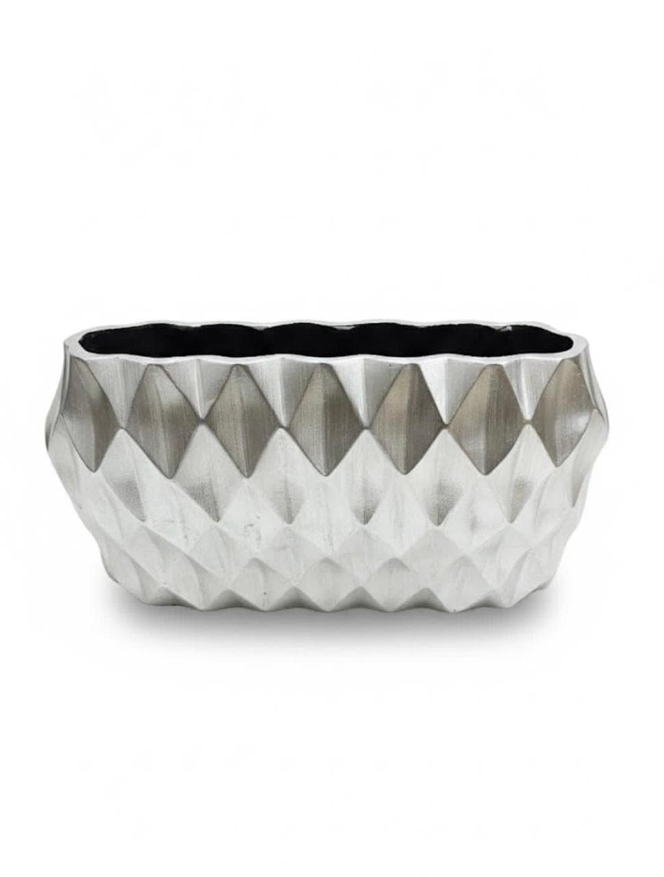 Geometric Faceted Diamond Metal Planter